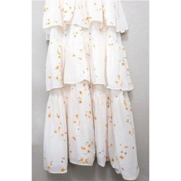 NWT Reformation Foxglove Tiered Ruffle Maxi Dress 2 Opium Floral Georgette - Picture 11 of 12